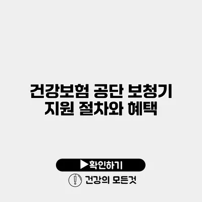 건강보험 공단 보청기 지원 절차와 혜택