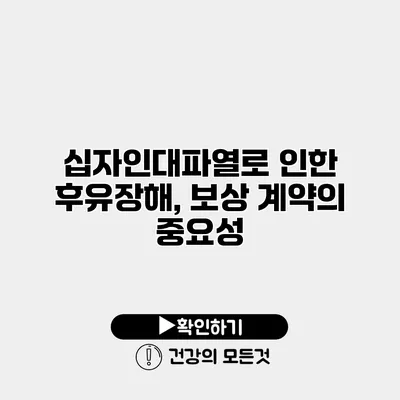 십자인대파열로 인한 후유장해, 보상 계약의 중요성