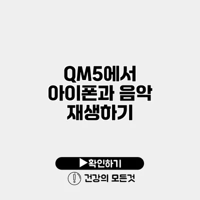 QM5에서 아이폰과 음악 재생하기