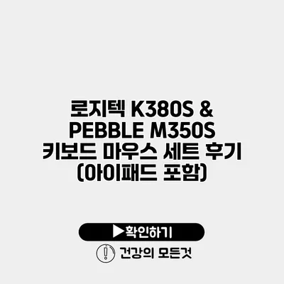 로지텍 K380S & PEBBLE M350S 키보드 마우스 세트 후기 (아이패드 포함)