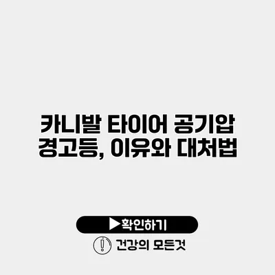 카니발 타이어 공기압 경고등, 이유와 대처법